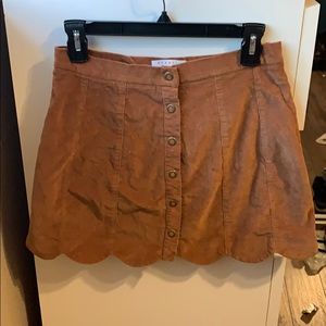 Kendall & Kylie brown mini skirt